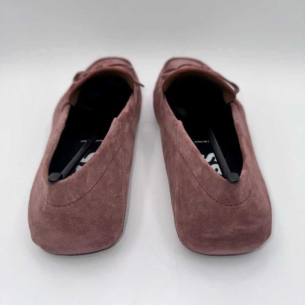 Hugo Boss Driver Mix Saddle Loafers‎ Men's Size 9.5 Open Pink Suede Dustbags
